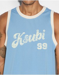Ksubi - Clubhouse Pick Up Singlet Blue