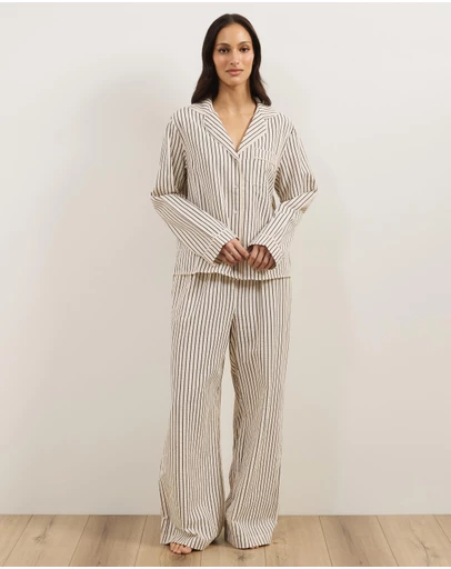 Atmos&Here - Esme Stripe Long Sleeve Pyjama Set