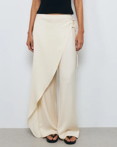 AERE - Margot Wrap Summer Suiting