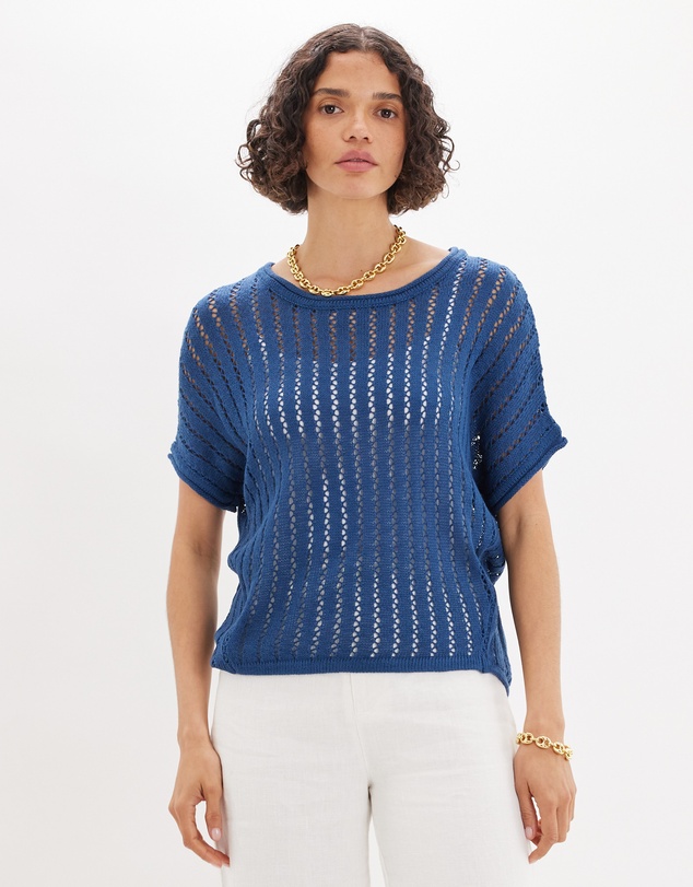 Amelius - Greta Short Sleeve Knit Top