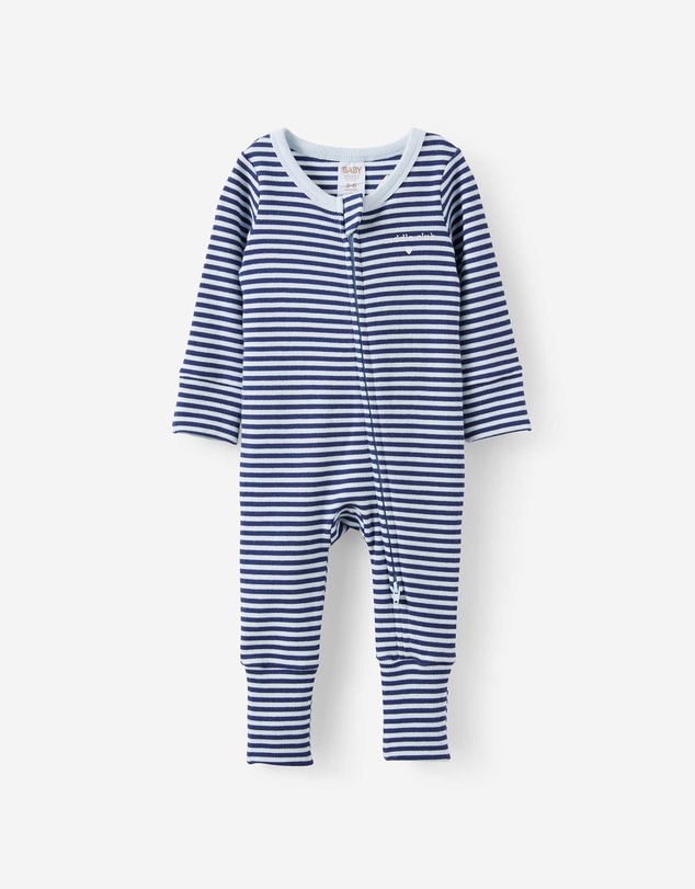 Cotton On Kids - Growie Long Sleeve Zip Romper