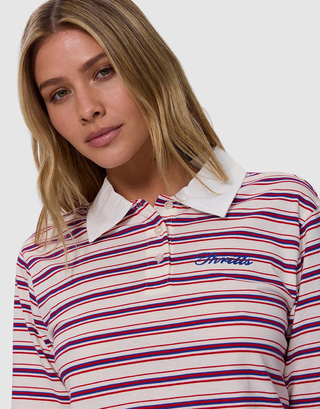 Thrills - Harry Striped Cropped Polo