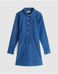 Tommy Hilfiger - Stretch Denim Shirt Dress - Kids