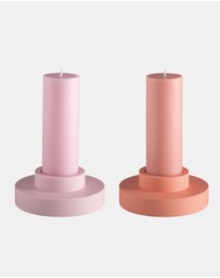 porter green - flipp lrg silicone unbreakable candle holder set