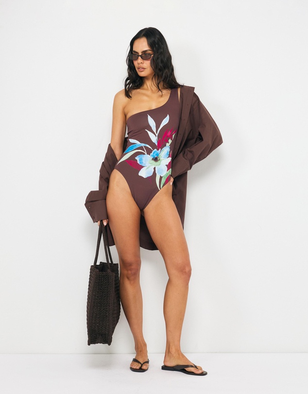 AERE - Uluwatu One Shoulder Swimsuit