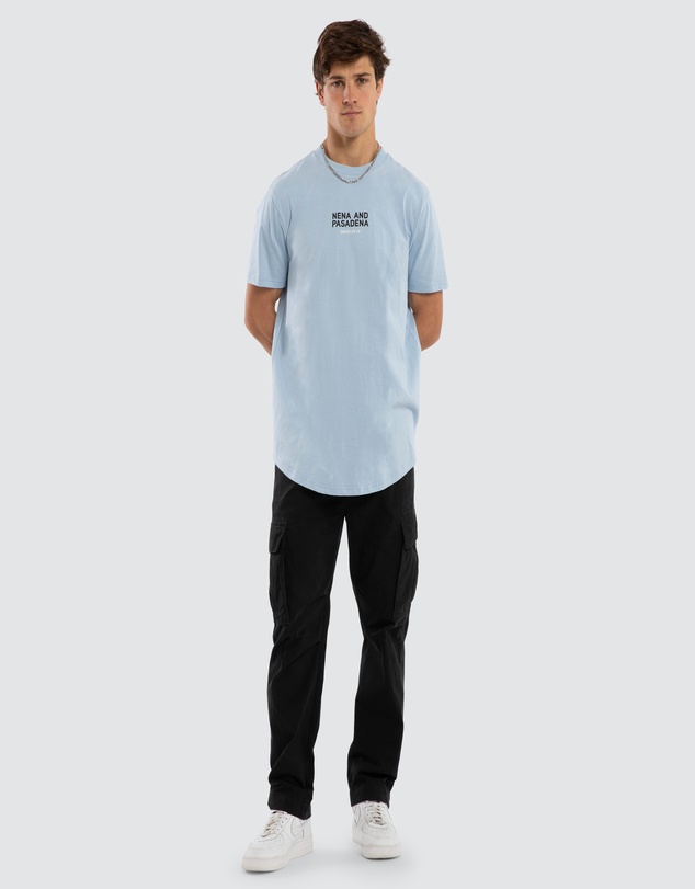 Nena & Pasadena - Linear Dual Curved Tee