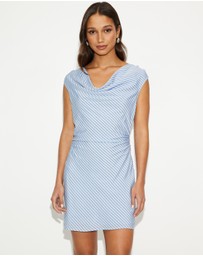 Dazie - Daisy Stripe Ruched Mini Dress