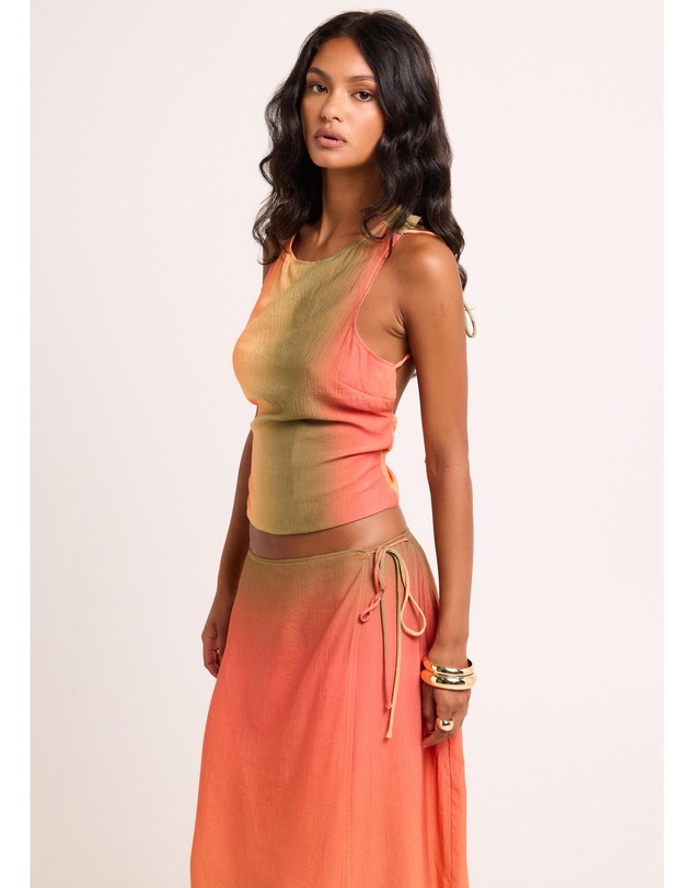 Subtitled - Earth Ombre Backless Top