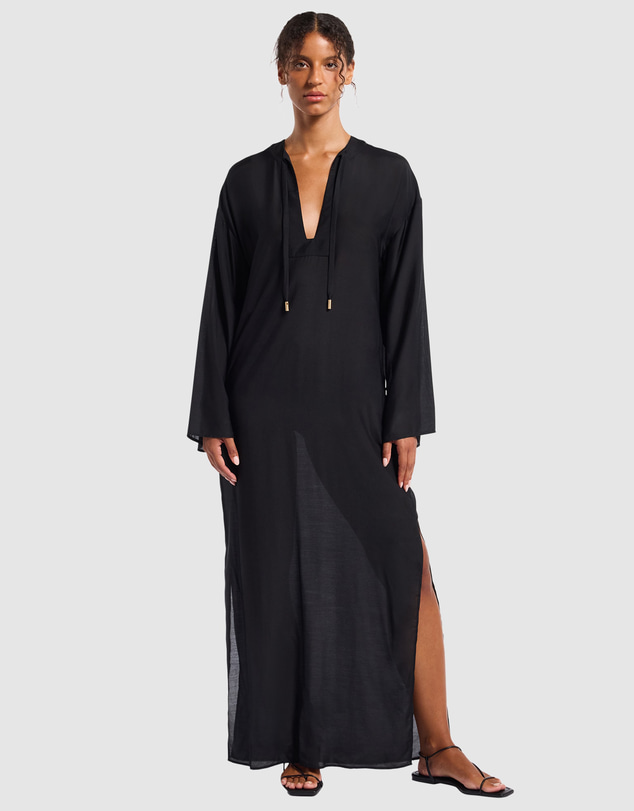 JETS - Silk Lustre Maxi Kaftan
