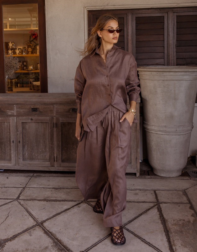 ALEXANDRA - Pluto Shirt Chocolate