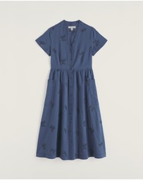 Seasalt - Seasalt Cornwall Blue Fowen Shirt-Style Midi Dress
