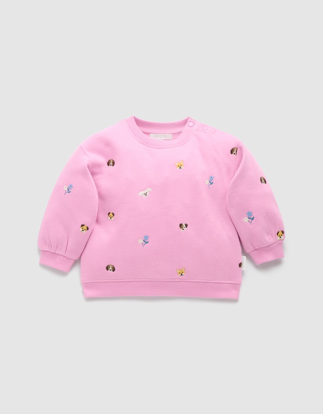 Purebaby - Puppy Embroidered Windcheater-Kids-Babies