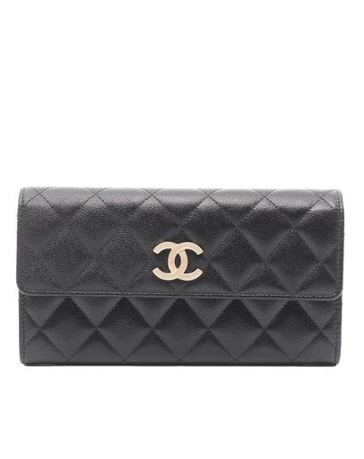 Pre-Loved by Azura Reborn - Pre-Loved Quilted Caviar Bifold Wallet