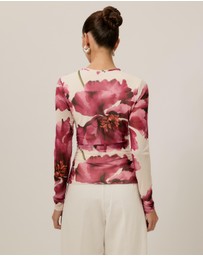 Tussah - Eloise Printed Mesh Top