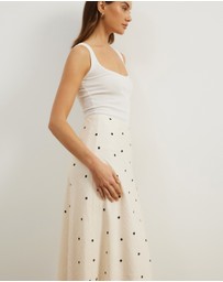 Atmos&Here - Anne Polka Dot Maxi Skirt
