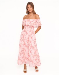 Petal & Pup - Majesty Maxi Dress - Rose Pink Floral