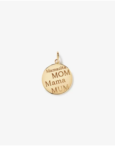 Michael Hill - Engravable Mum Round Pendant in 10kt Yellow Gold