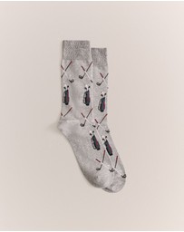 Trenery - Golf Caddy Sock in Grey Marle