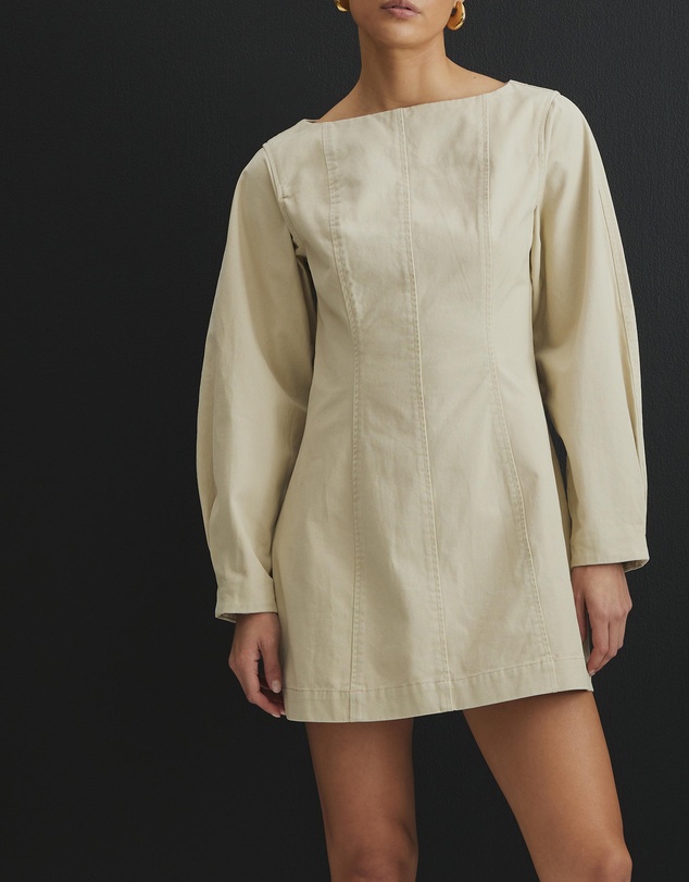 AERE - Silas Cotton Twill Mini Dress