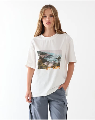 Lost in Lunar  - St Tropez Postcard Tee