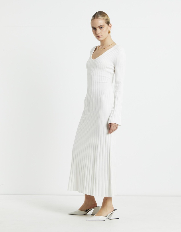 Subtitled - Sophie Long Sleeve Rib Knit Dress