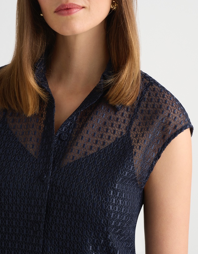 David Lawrence - Rosette Lace Top