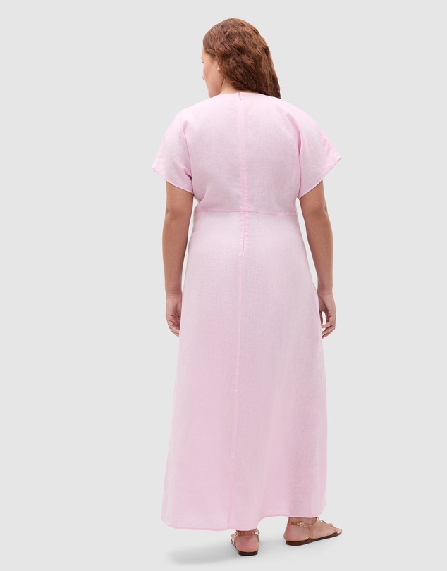 Seed Heritage - Linen V Neck Midi Dress