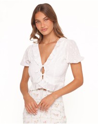 Petal & Pup - Andra Top - White Broderie
