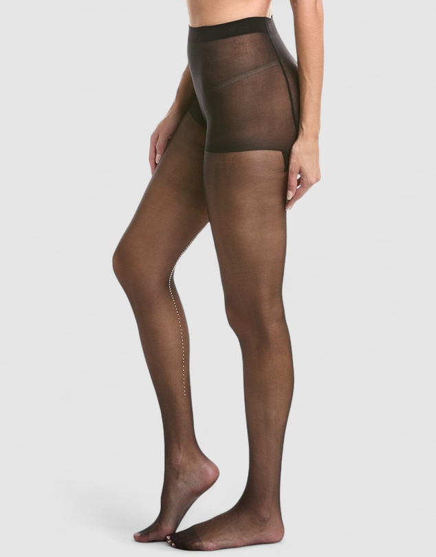 High Heel Jungle - Satellite Crystal Back Seam Sheer Tights