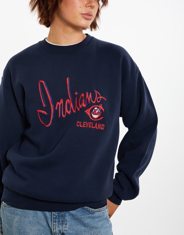 Vintage by The Real Deal - Pre Loved - 90s MLB Cleveland Indians Sweatshirt