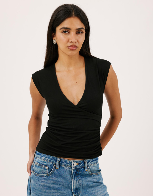 Atmos&Here - Margot Wrap Jersey Top