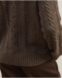 Atmos&Here - Drew Oversized Textured Cable Knit Jumper
