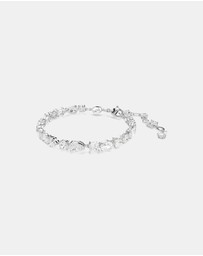 Swarovski - Mesmera Bracelet, Mixed Cuts, White, Rhodium-Plated