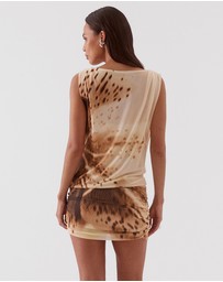 SOVERE - Odette Drape Mini Dress