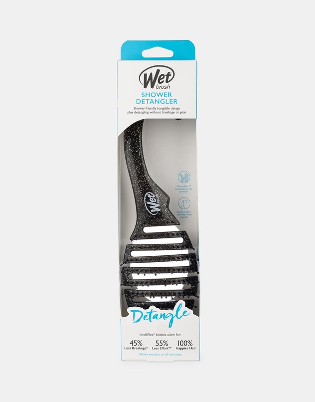 Wet Brush - WetBrush Shower Flex - Black Glitter