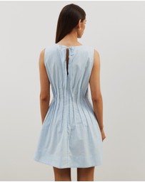 Atmos&Here - Anna Pintuck Shift Mini Dress