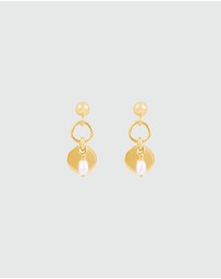 Alana Maria - Sia Freshwater Pearl Earrings - Gold
