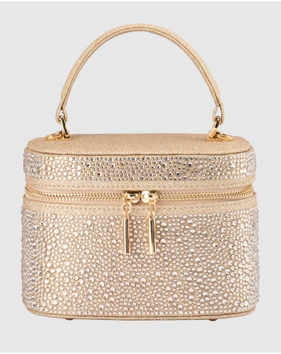 Olga Berg - Beckie Zip Top Crystal Bag