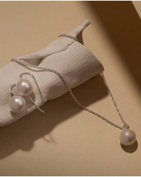 Najo - Luna Silver Pearl Earring