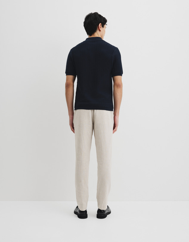 Country Road - Cotton Short Sleeve Textured Knit Shirt
