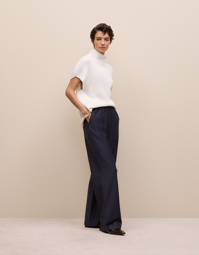 Trenery - Pintucked Pull On Pant in Night Sky