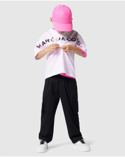 Marc Jacobs - Monochrome Logo Short Sleeve T-Shirt - Kids-Teens