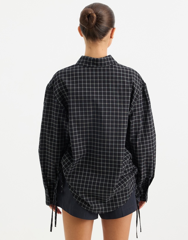 Calli - Lucy Drawstring Check Shirt