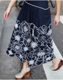 Farm Rio - Flowers Richelieu Skirt