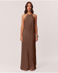SNDYS - Polly Halter Neck Maxi Dress