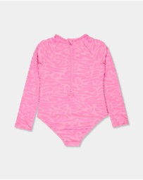 Roxy - Girls 2 to 7 Animalia One Piece Rash Vest