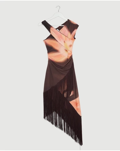 Revibe - Repaired The Wolf Gang Veda Midi Dress - AU 10