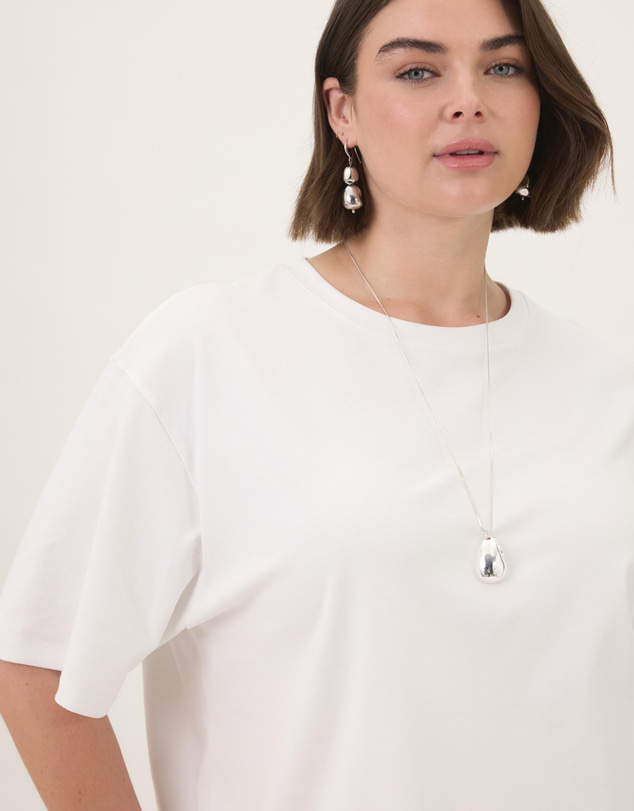 Atmos&Here Curvy - Cotton Boyfriend T-Shirt