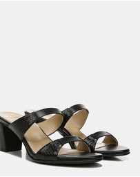 Naturalizer - Venus Dress Sandal - Black Snake/Leather