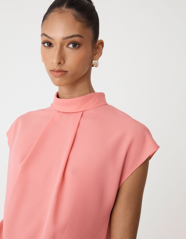 Forcast - Tiara High Neck Shell Top